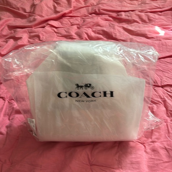 NWTO Coach authentic 79946 faded blush cross grain leather Rowan satchel - Picture 2 of 11